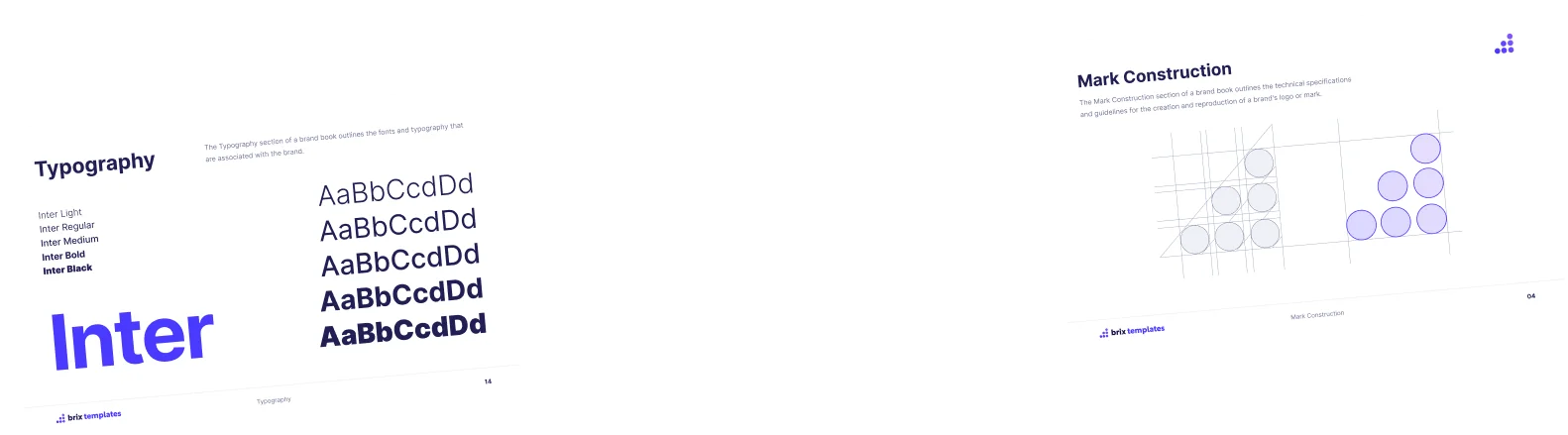 Design mockup templates row